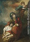 Benjamin West Hagar and Ishmael painting